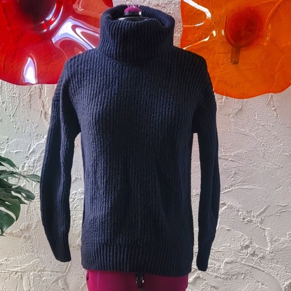 Turtleneck Black Sweater - Picture 1 of 5
